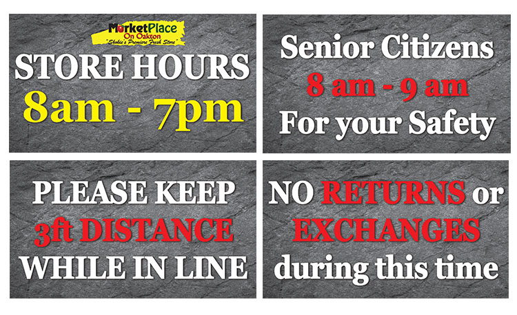 Market Place On Oakton New Store Hours